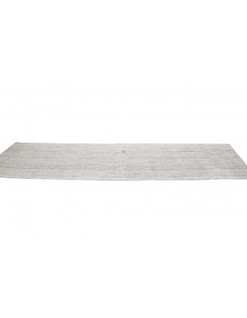 Light Gray Vintage Modern Kilim Runner - 3`0