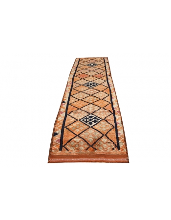 Orange Vintage Decorative Runner - 2`11