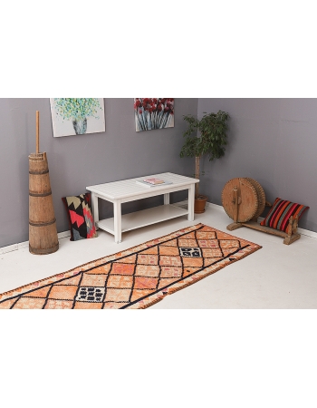 Orange Vintage Decorative Runner - 2`11