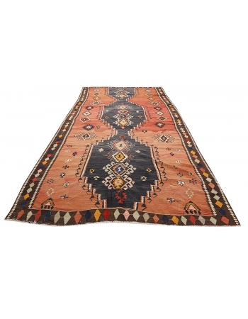 Vintage Unique Turkish Kars Kilim - 6`9