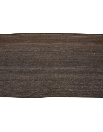 Oversized Brown Vintage Tente Kilim Rug - 9`10