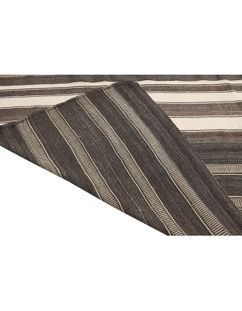 Striped Oversized Vintage Kilim Rug - 12`10