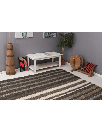 Striped Oversized Vintage Kilim Rug - 12`10