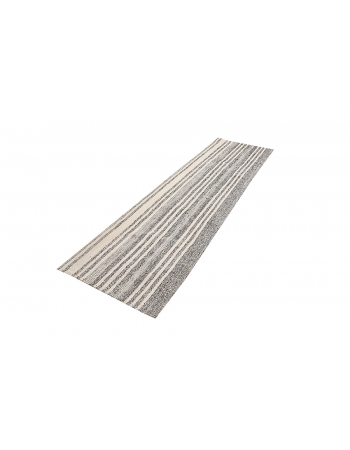 Modern Striped Vintage Kilim Runner - 2`7