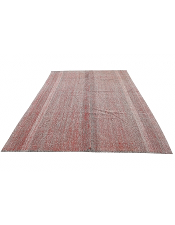 Modern Vintage Turkish Kilim Rug - 6`11