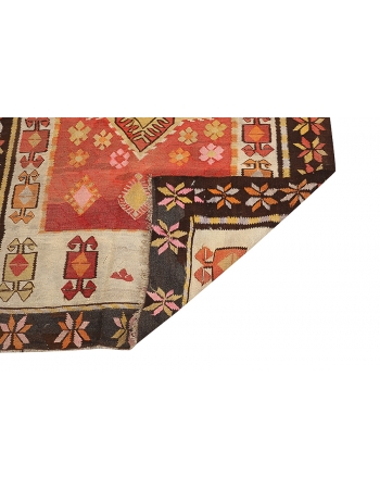 Decorative Unique Vintage Turkish Kilim  - 4`6