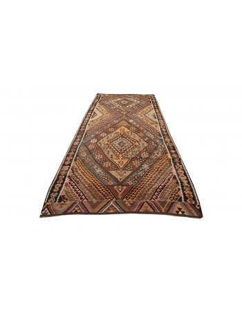 Vintage Wool Decorative Kilim Rug - 5`1