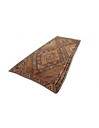 Vintage Wool Decorative Kilim Rug - 5`1