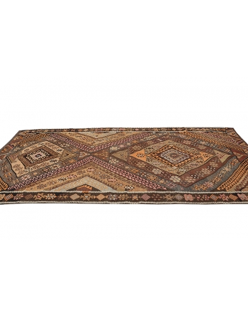 Vintage Wool Decorative Kilim Rug - 5`1