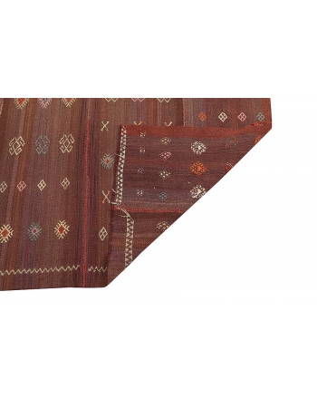 Embroidered Vintage Kilim Rug - 5`4