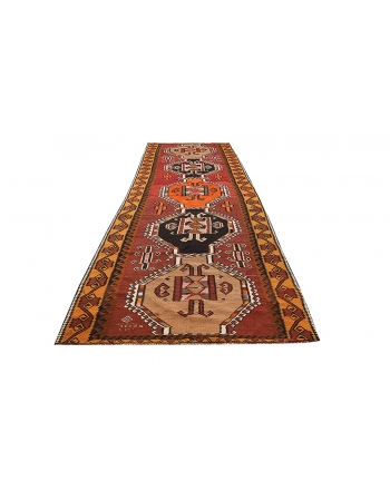 Decorative Vintage Kars Kilim Rug - 5`1