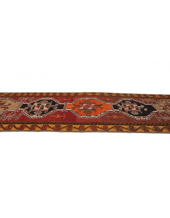 Decorative Vintage Kars Kilim Rug - 5`1