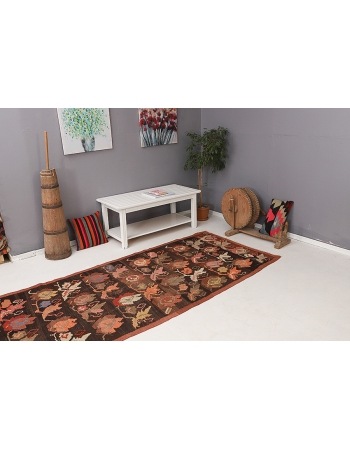 Decorative Vintage Kars Kilim Rug - 3`11