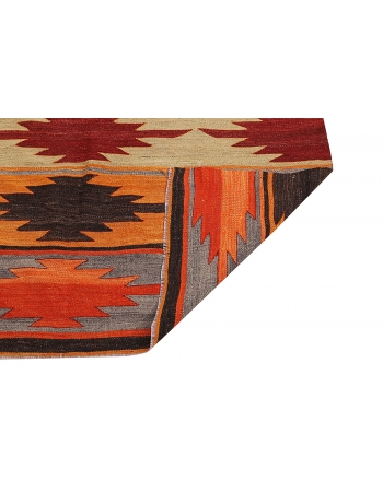 Vintage Turkish Wool Decorative Kilim - 5`8