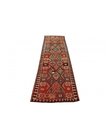 Decorative Vintage Wool Runner - 2`6