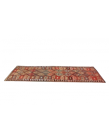 Decorative Vintage Wool Runner - 2`6