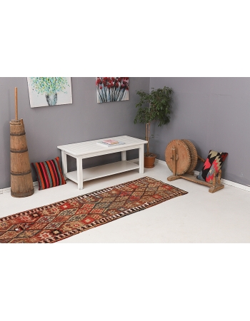 Decorative Vintage Wool Runner - 2`6