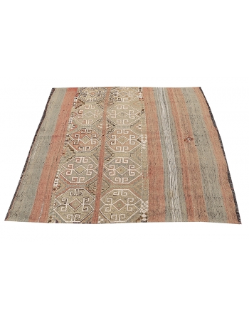 Decorative Small Vintage Kilim Rug - 4`4