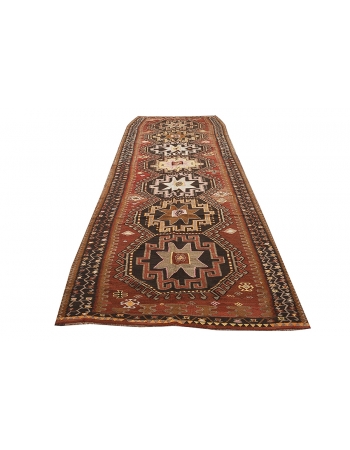 Decorative Vintage Turkish Kars Kilim - 5`3