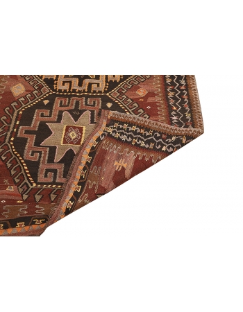 Decorative Vintage Turkish Kars Kilim - 5`3