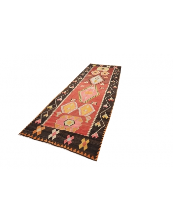 Vintage Handwoven Kilim Rug - 4`2