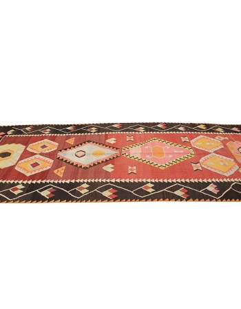 Vintage Handwoven Kilim Rug - 4`2