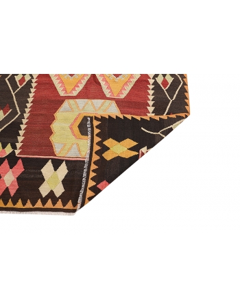 Vintage Handwoven Kilim Rug - 4`2