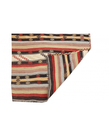 Striped Vintage Kilim Runner - 3`0