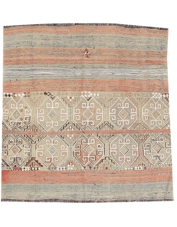 Decorative Small Vintage Kilim Rug - 4`4