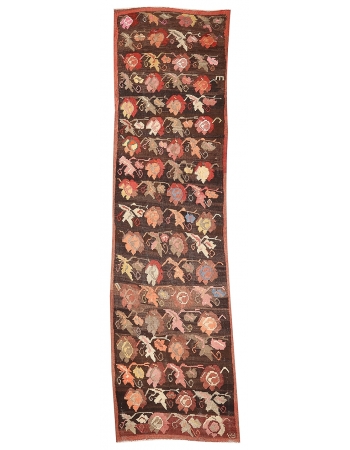 Decorative Vintage Kars Kilim Rug - 3`11" x 14`5"