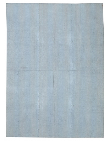 Faded Blue Overdyed Vintage Kilim Rug - 5`9