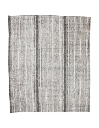 Large Gray Vintage Kilim - 8`6