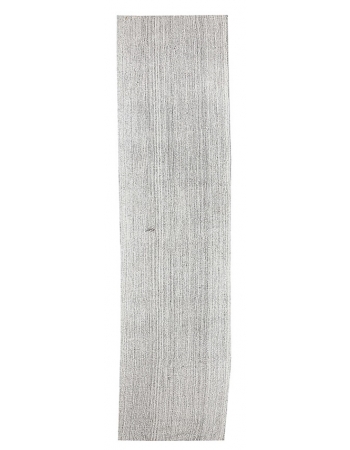 Light Gray Vintage Modern Kilim Runner - 3`0