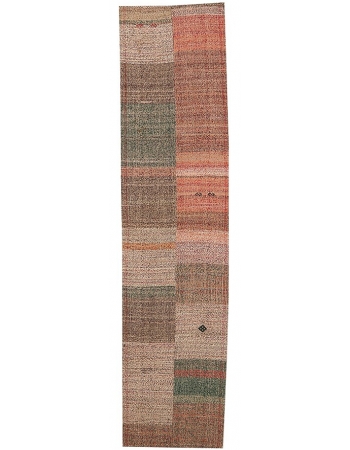 Modern Vintage Turkish Kilim Rug - 2`2" x 8`9"