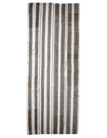 Striped Large Vintage Kilim Rug - 7`1" x 17`9"