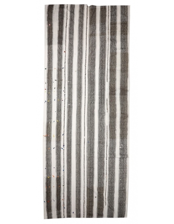 Striped Large Vintage Kilim Rug - 7`1" x 17`9"