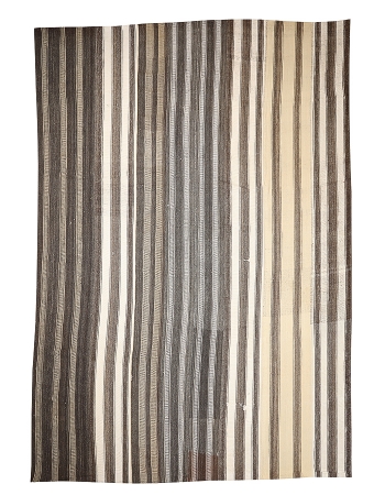 Striped Oversized Vintage Kilim Rug - 12`10" x 15`1"