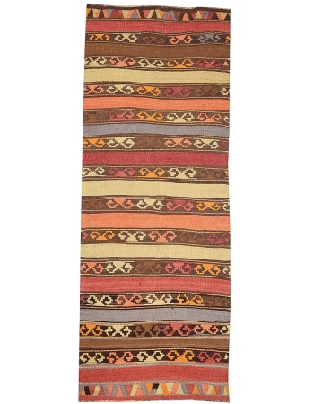 Vintage Decorative Turkish Kilim rug - 4`5