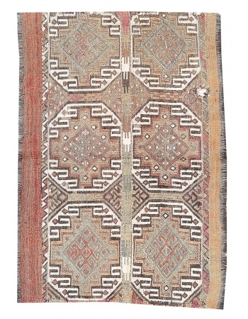 Vintage Small Marash Kilim Rug - 3`1