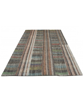 Large Vintage Modern Kilim Rug - 9`0