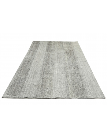 Gray Vintage Large Kilim Rug - 9`1