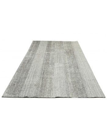 Gray Vintage Large Kilim Rug - 9`1