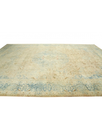 Oversized Washed Out Vintage Tabriz Rug - 10`3