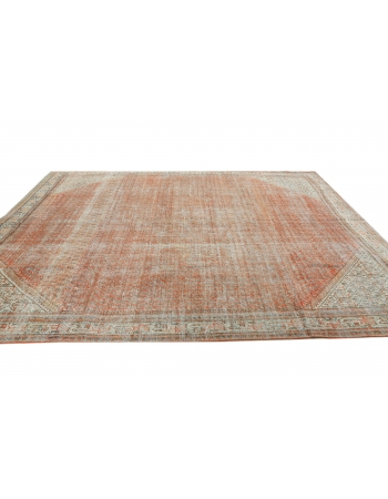 Distressed Vintage Tabriz Wool Rug - 8`6