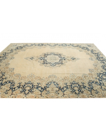 Large Washed Vintage Tabriz Rug - 9`5