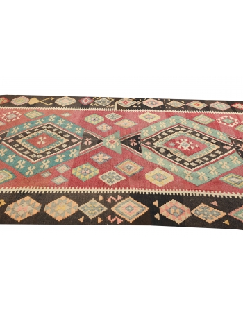 Vintage Decorative Turkish Kilim Rug - 6`9