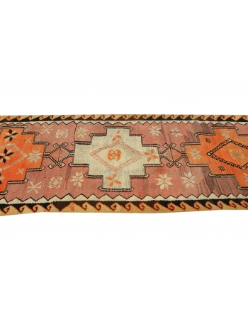 Vintage Decorative Turkish Kilim Runner - 2`11