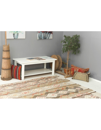 Embroidered Vintage Turkish Kilim Rug - 6`3