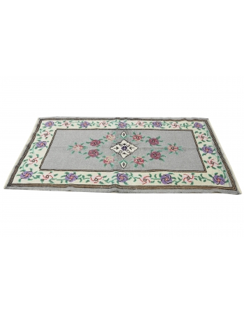 Small Decorative Turkish Wool Rug - 3`5