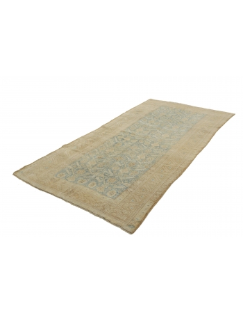 Washed Out Afghan Wool Rug - 4`11